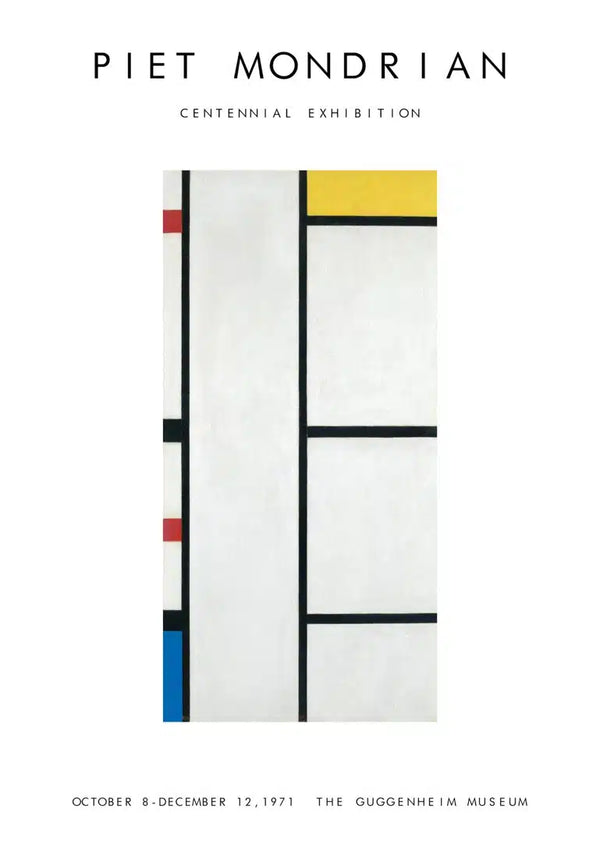 Póster da exposição Piet Mondrian