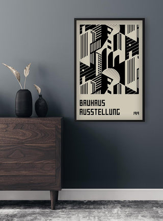 Poster Bauhaus Ausstellung 1919