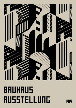 Poster Bauhaus Ausstellung 1919