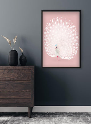 Pavão cor-de-rosa de Ohara Koson, poster