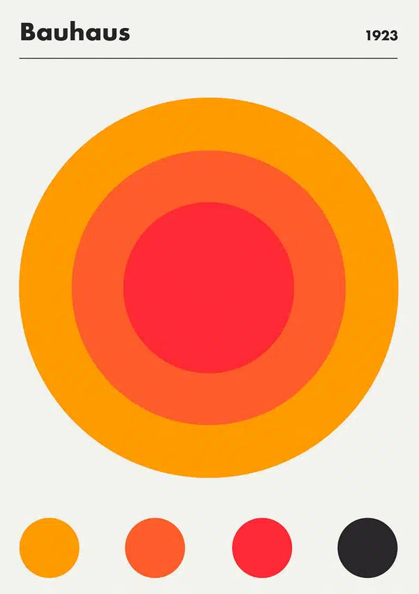 Poster Bauhaus Orange 1923