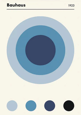 Poster Bauhaus Blue 1923