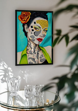 Yellow Dot Mask - Tara Green
