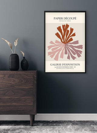 Póster Papier Découpé inspirado na arte francesa