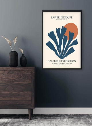 Póster Coral azul Découpé