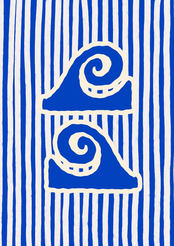 Ondas azuis do oceano - Treechild