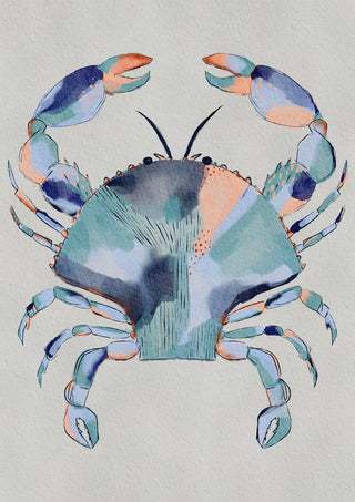 Pintura de caranguejo azul costeiro - Nikita Jariwala