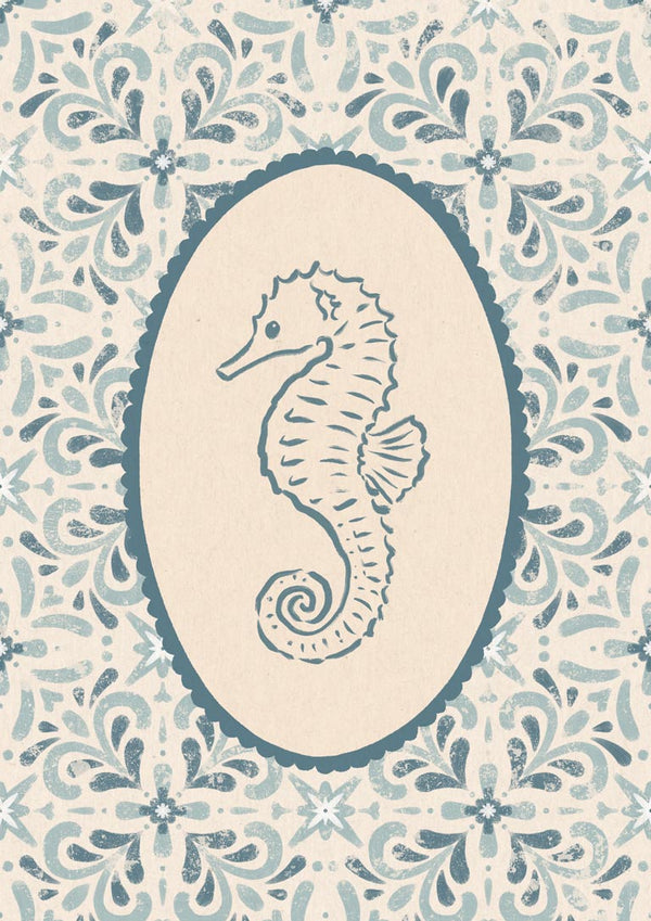 Coastal Seahorse Medallion - Katarzyna Gąsiorowska