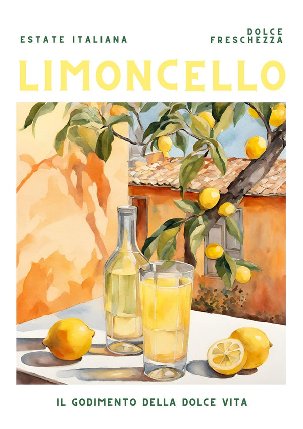 La dolce vita - Limoncello by Ohkimiko - limoncello and lemons under a laden branch