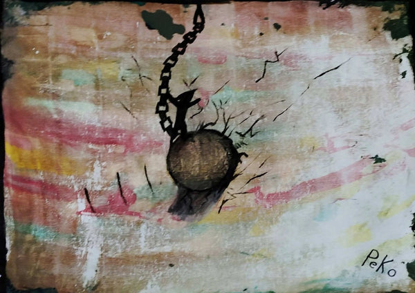 Let's break down all the walls by PeKo - a wrecking ball swinging into a cracked pale wall