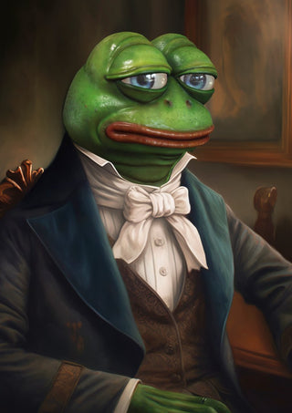 Sir Pepe by Dikhotomy - Pepe the Frog painted as a nineteenth-century gentleman