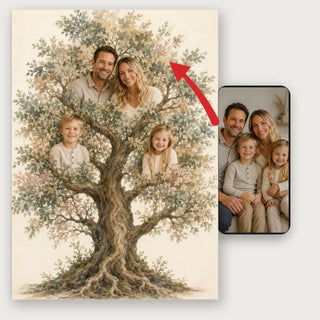 A nossa árvore genealógica - Póster personalizado