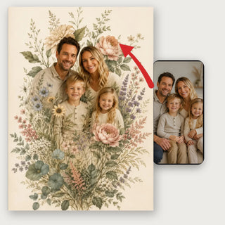 Jardim de família - Póster personalizado