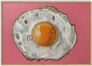 Fried Egg on Pink - Art By Biba