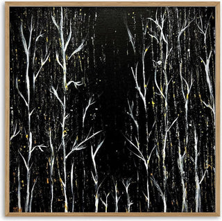 White Birches at Night - Marcel Herrmann