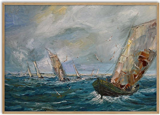Fishing Boats at Sea - Justyna Kopania