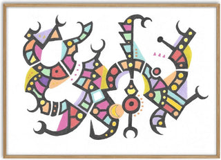 Pastel Glyphs - John Larkin