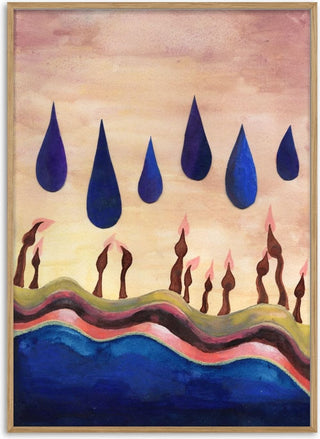 Candles Under Blue Drops - Shimmering Ugly