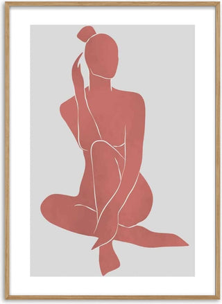 Abstractions in Red Poster