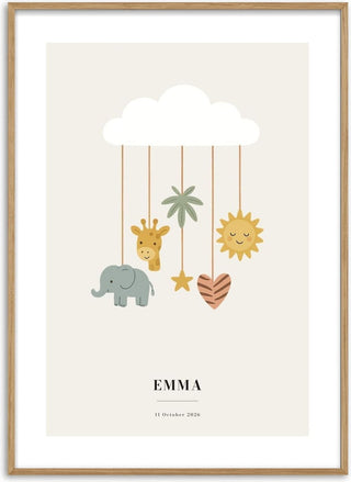 Baby Mobile – Custom Name Poster