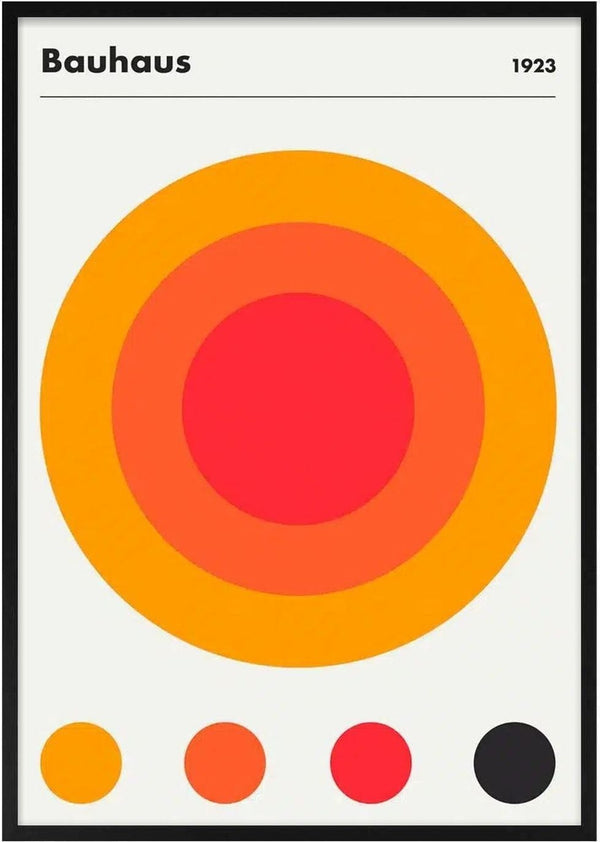 Poster Bauhaus Orange 1923