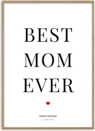 Best Mom Ever – Personalised Poster