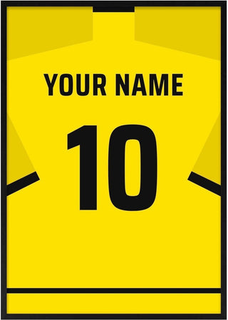 Borussia Dortmund – Personalised Football Shirt Poster