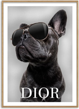 Bulldog Dior Poster