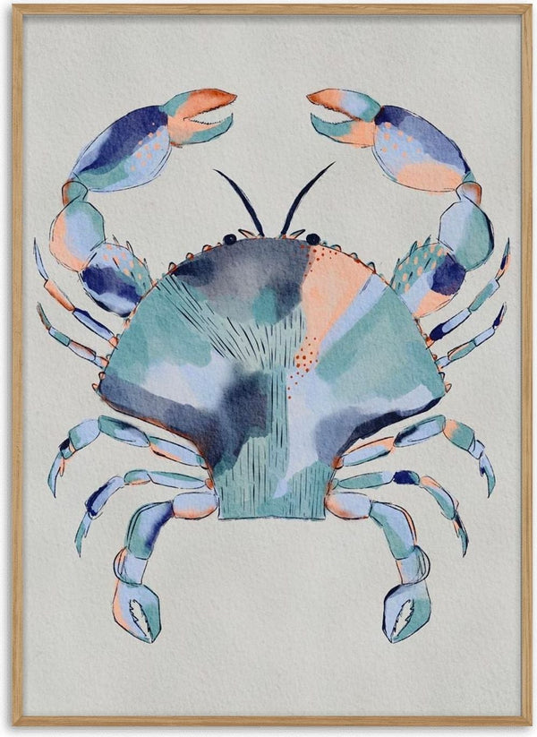 Pintura de caranguejo azul costeiro - Nikita Jariwala