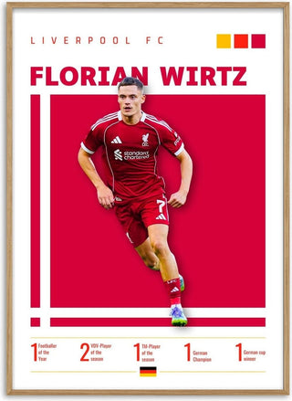 Florian Wirtz - Liverpool Football Poster