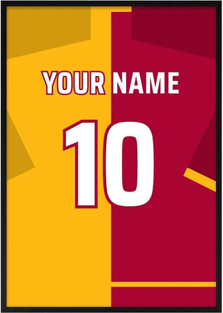 Galatasaray – Personalised Football Shirt Poster