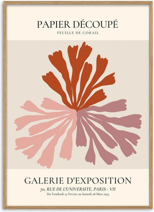 Póster Papier Découpé inspirado na arte francesa