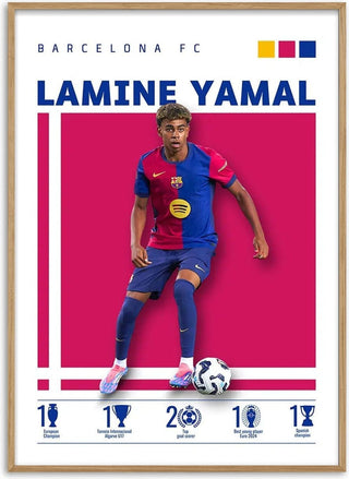 Lamine Yamal - Barcelona Football Poster