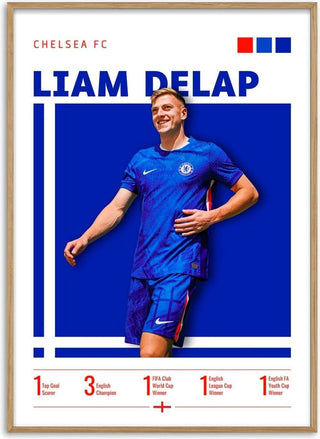 Liam Delap - Chelsea Football Poster