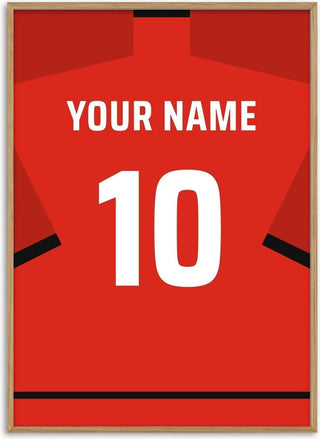 Manchester United – Personalised Football Shirt Poster