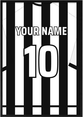 Newcastle United – Personalised Football Shirt Poster