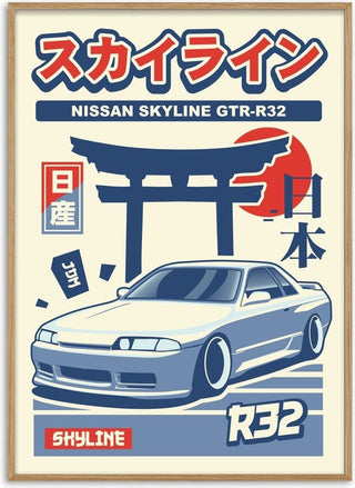 Nissan Skyline GT-R R32 - Kaminarirace