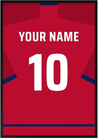 Norway – Personalised Football Shirt Poster
