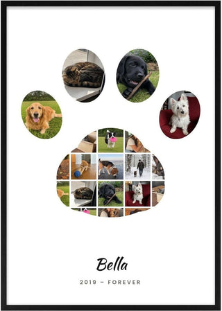 Paw Photo Collage – Personalised Dog & Pet Poster