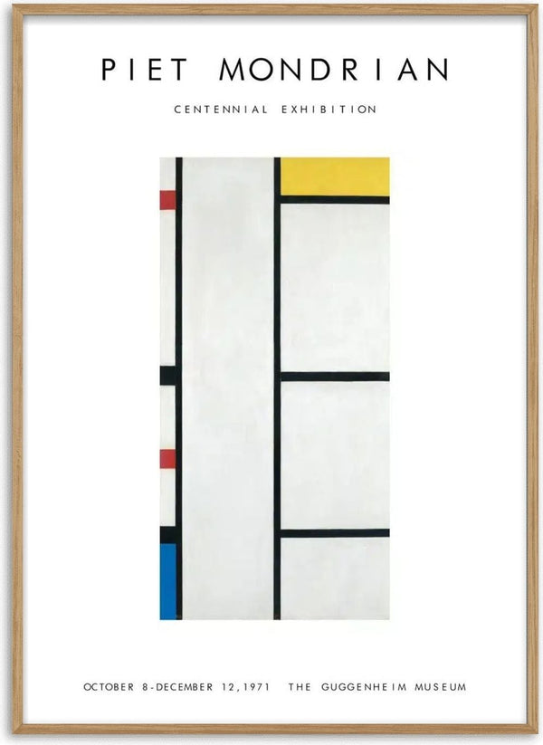Póster da exposição Piet Mondrian