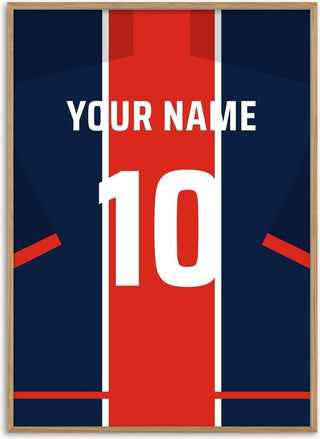 PSG – Personalised Football Shirt Poster