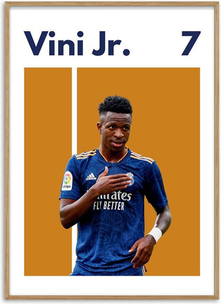 Vini Jr. Real Madrid Football Poster