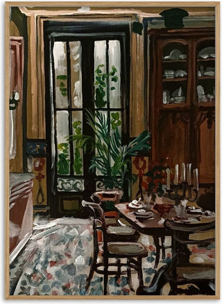 Vue de la cour depuis la salle à manger - Mariam De Giorgio