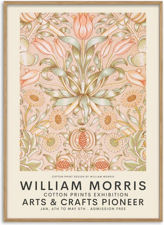 William Morris - Pink Exhibition Poster