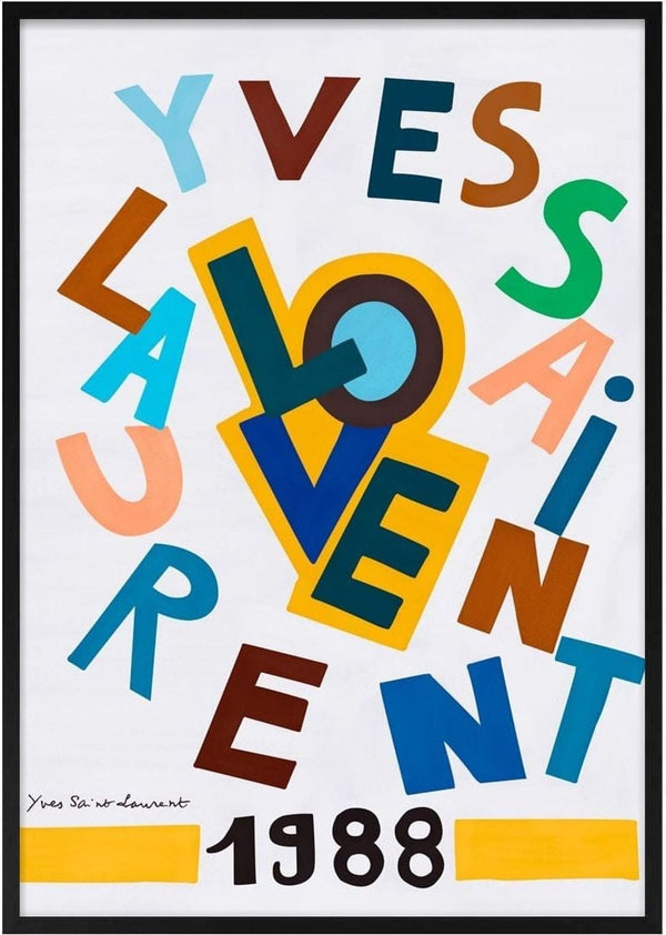 Yves saint Laurent exhibition poster