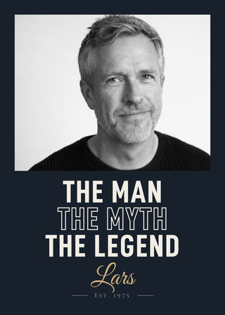 The Man, The Myth, The Legend personalised photo poster – Midnight