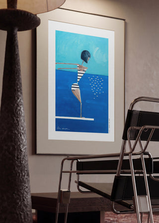 Mergulhador na Piscina de Verão - Awol Art Alex